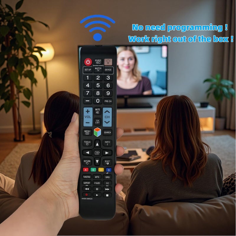 uehba Replacement Remote Controller for UN40EH5300 UN40EH5300F UN50ES6150F UN46EH5300 UN46EH5300F Samsung LED HDTV - Image 2